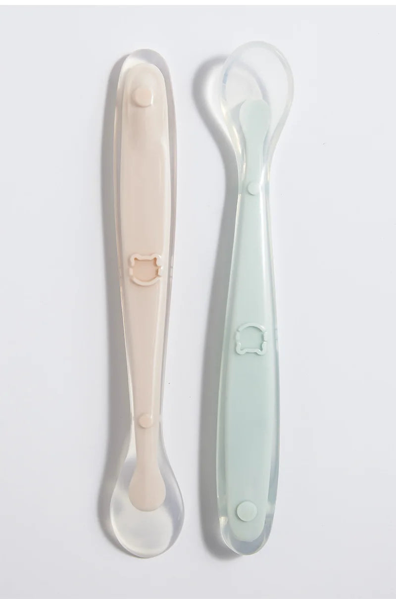 Soft Silicone Baby Feeding Spoon – Gentle Training Spoon for Infants, Toddlers & Baby-Led Weaning