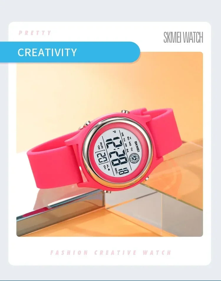 SKMEI 2094 Waterproof Shockproof Digital Sport Watch (Women’s Luxury Countdown Stopwatch)