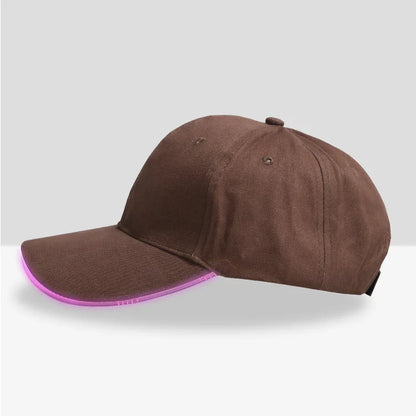 Fiber Optic LED Baseball Cap – 7-Color Luminous Light-Up Hat with USB Rechargeable Design for Parties, Performances & EDC