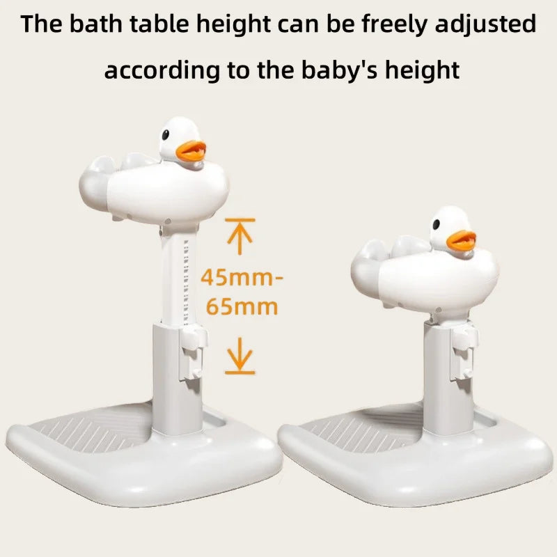 Soporte Ajustable para Bañera de Bebé – Mesa Plegable Antideslizante para Baño de Niños para Uso Doméstico