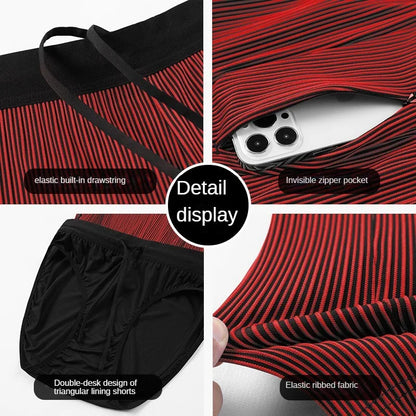 Compression Running Shorts with Pockets – Men's & Women's Gym Workout Fitness Training Sports Shorts