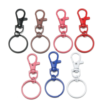 5–10 Piece Multicolor Keyring Lobster Clasp Hooks with Adjustable Buckles – DIY Keychain, Bag Charm, Doll & Jewelry Making Accessories