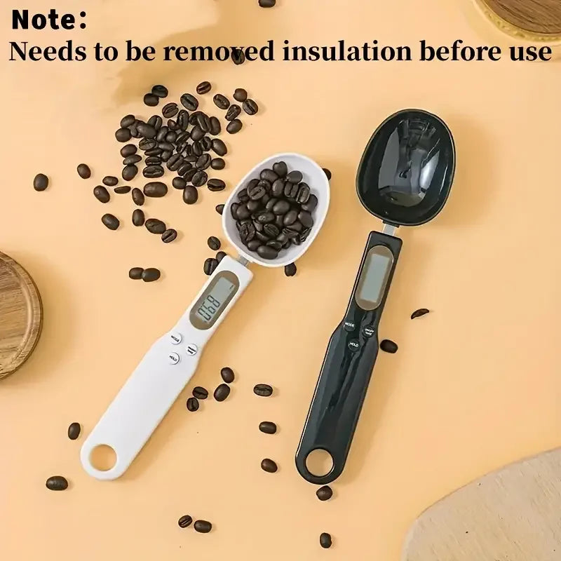 500g 0.1g Digital Kitchen Scale – LCD Electronic Measuring Spoon Scale for Flour, Milk, Coffee & Food, Mini Precision Baking Weighing Tool