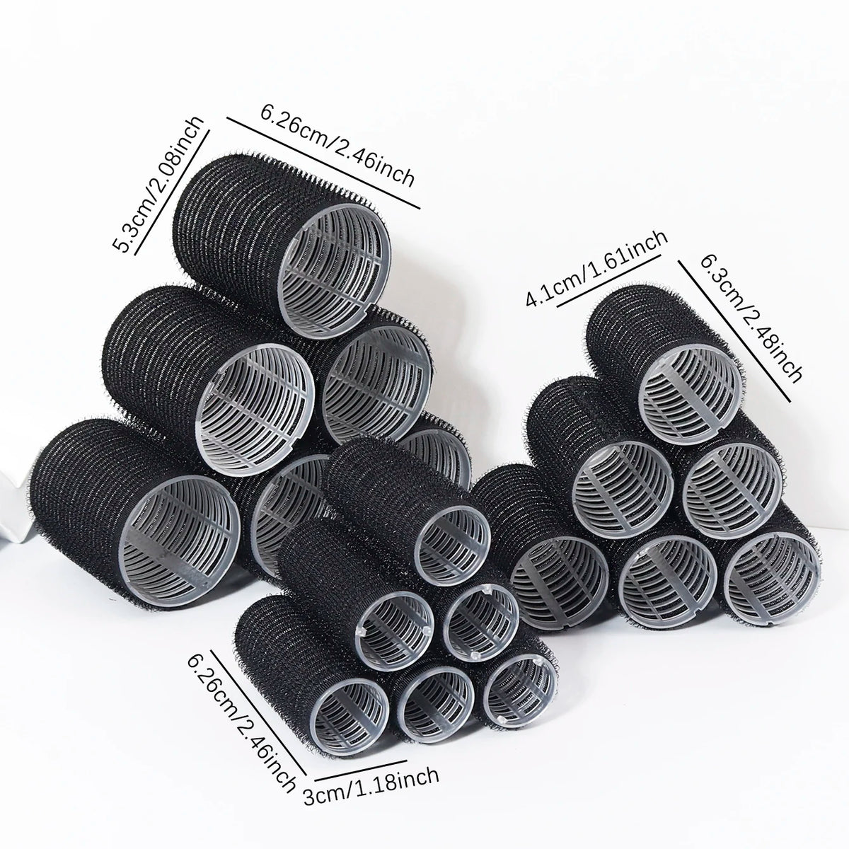 6PCS Heatless Hair Curler Set – Self-Gripping Roller Curlers for DIY Hair Styling, Reusable Hairdressing Tools for Natural Hair & Wigs