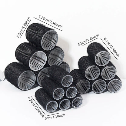 6PCS Heatless Hair Curler Set – Self-Gripping Roller Curlers for DIY Hair Styling, Reusable Hairdressing Tools for Natural Hair & Wigs