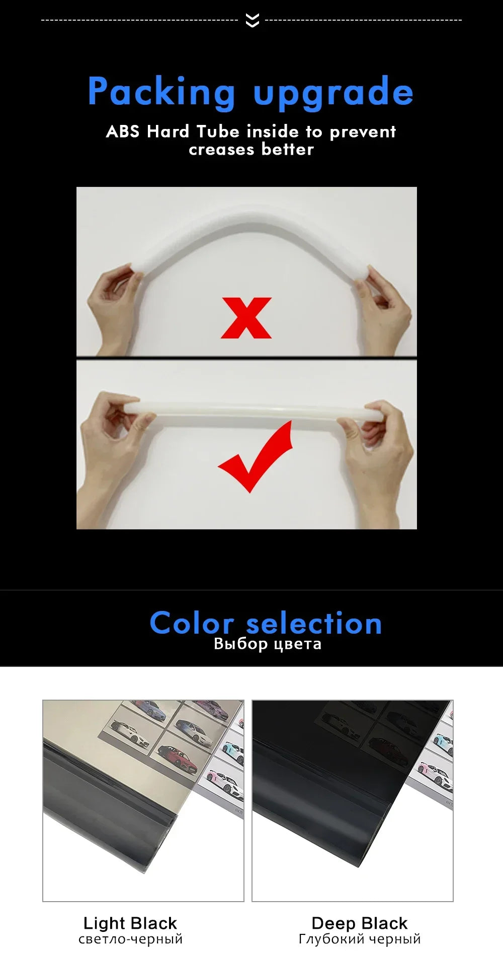 40cm Smoke Black PVC Headlight & Taillight Tint Film – Vinyl Wrap Sticker for Cars & Motorcycles