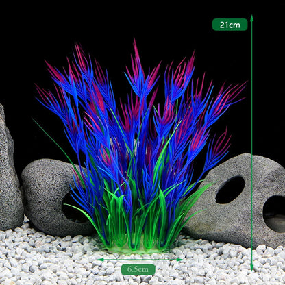 Artificial Aquarium Plants – Plastic Aquatic Underwater Plants for Fish Tank Decoration, Aquascaping & Aquarium Accessories