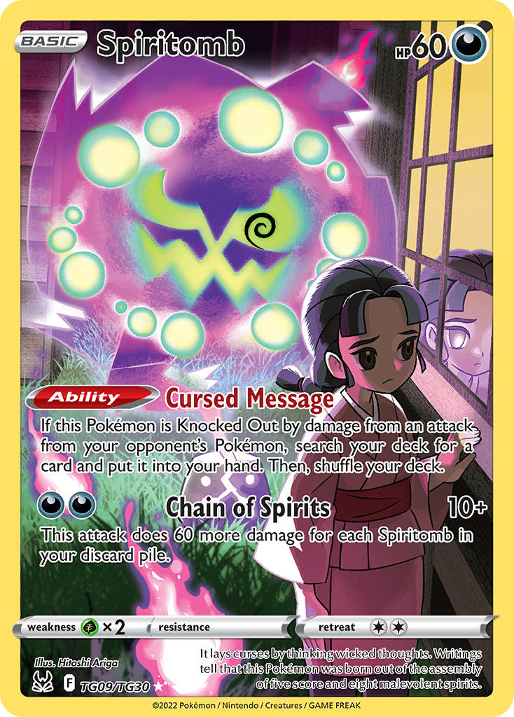 Spiritomb #TG09/TG30 Origen Perdido 2022 Casi Nuevo