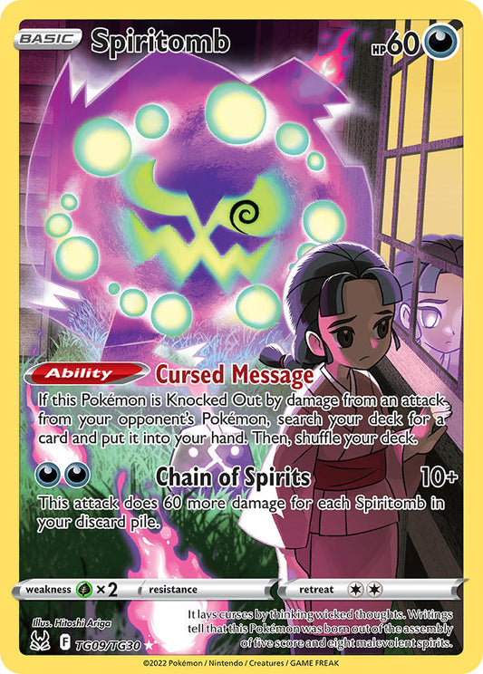 Spiritomb #TG09/TG30 Origen Perdido 2022 Casi Nuevo