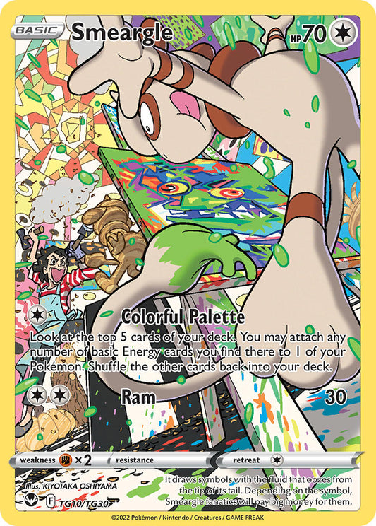 Smeargle #TG10/TG30 Silver Tempest 2022 Casi Nuevo