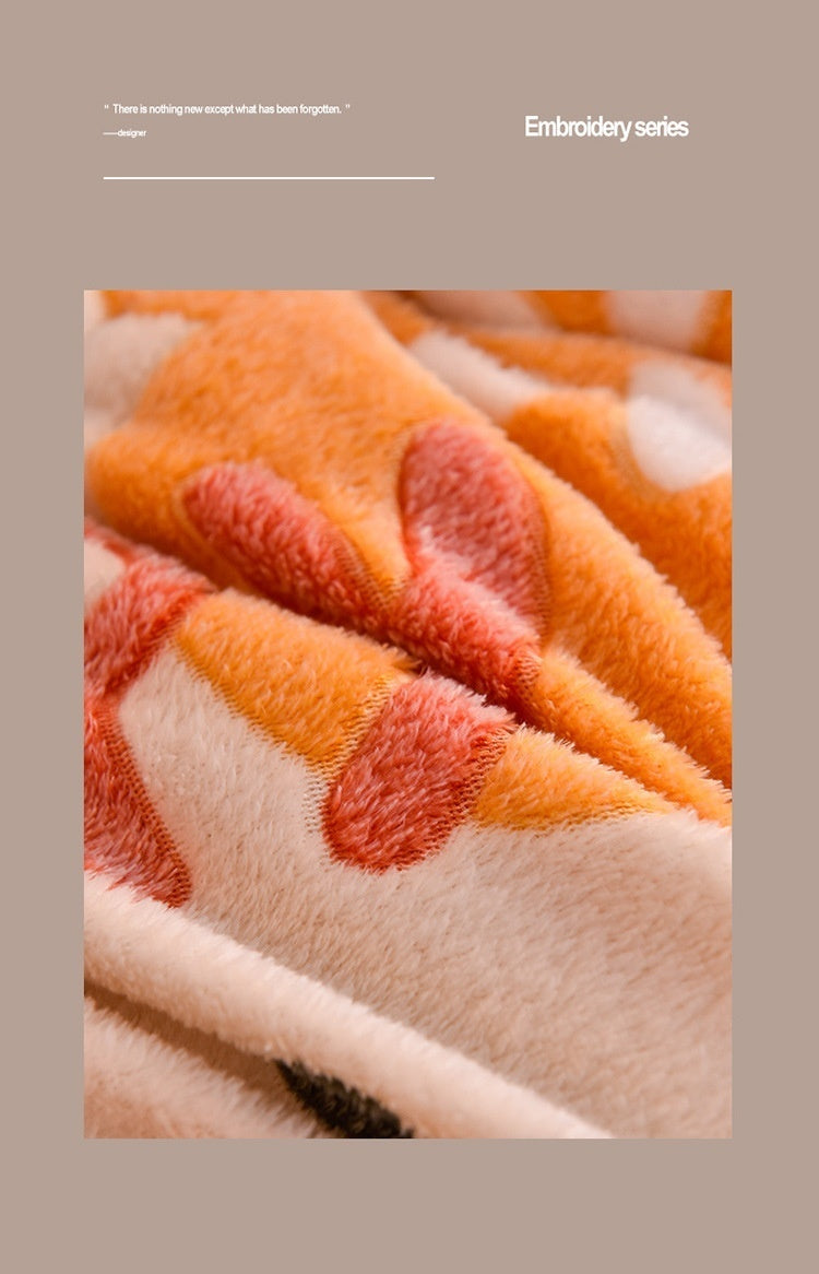Manta de lana de cordero – Edredón de invierno de terciopelo de doble cara engrosado Cálido para cama y dormitorio