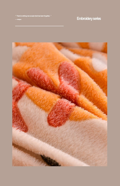 Manta de lana de cordero – Edredón de invierno de terciopelo de doble cara engrosado Cálido para cama y dormitorio