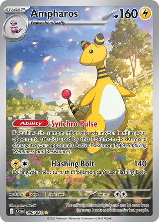 Ampharos #090/086 Chaos Rising Near Mint