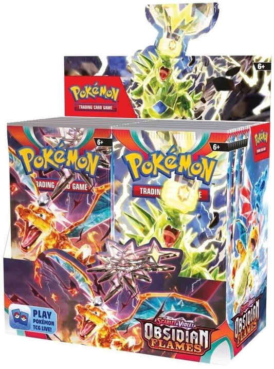 Caja de sobres de Obsidian Flames 2023 de JCC Escarlata y Púrpura
