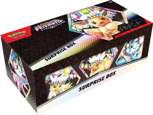 Caja Sorpresa Evoluciones Prismáticas JCC Escarlata y Púrpura