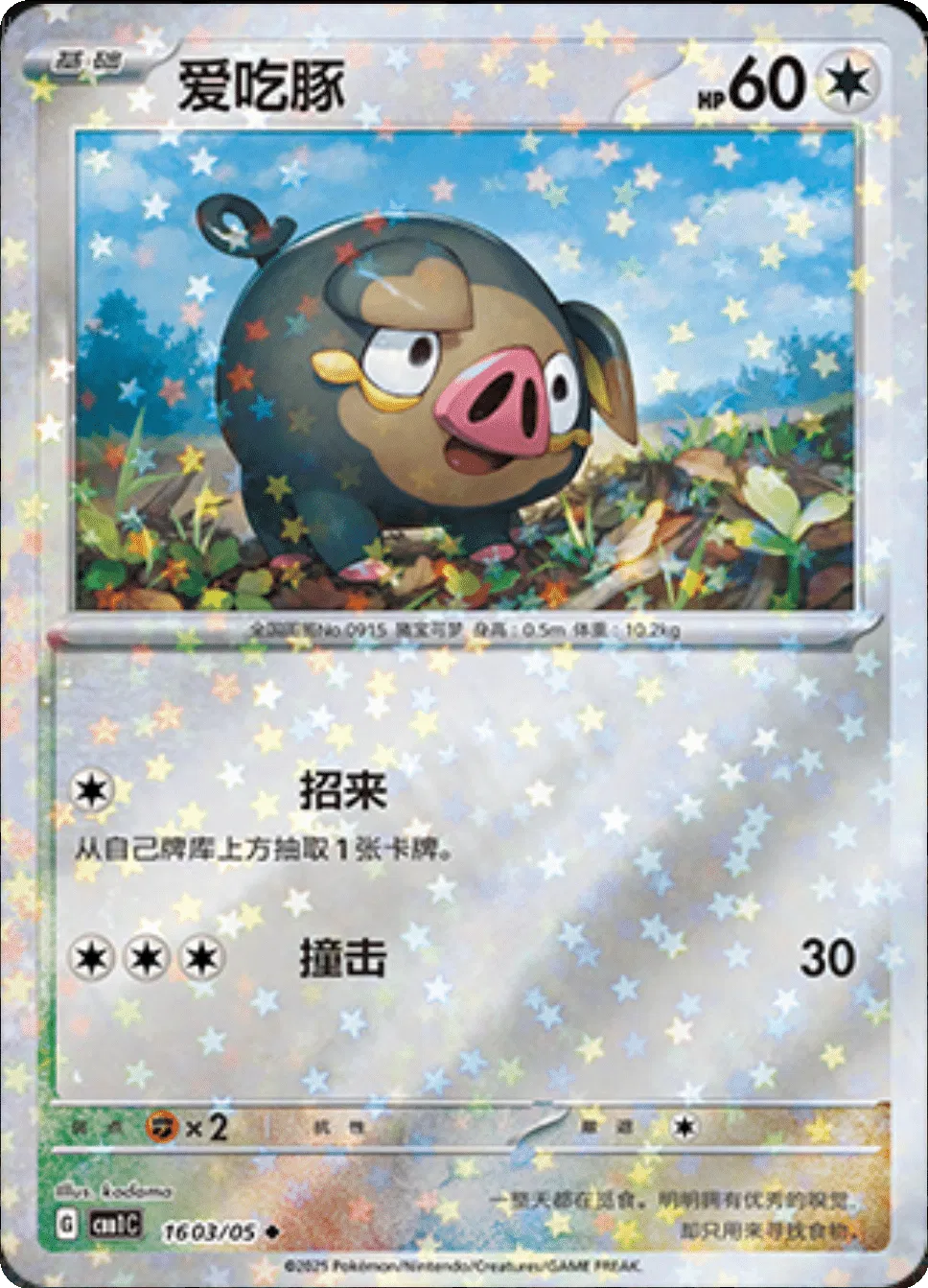 Lechonk (Stars Pattern) (CN) 1603/05 - NM