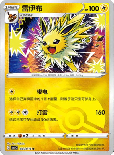 Voltali (Motif Poké Ball) (CN) 0304/14 - NM
