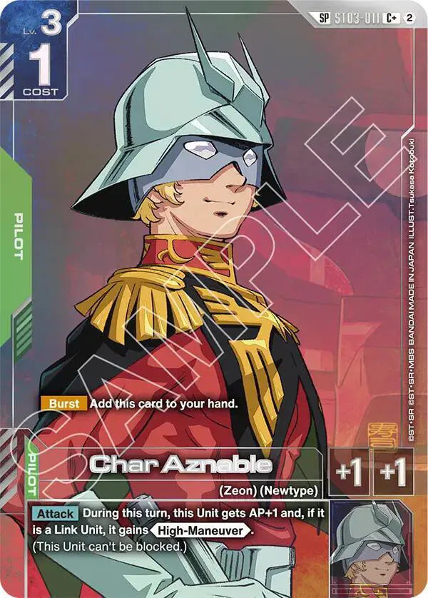 Char Aznable (C+) (SP) ST03-011 - NM